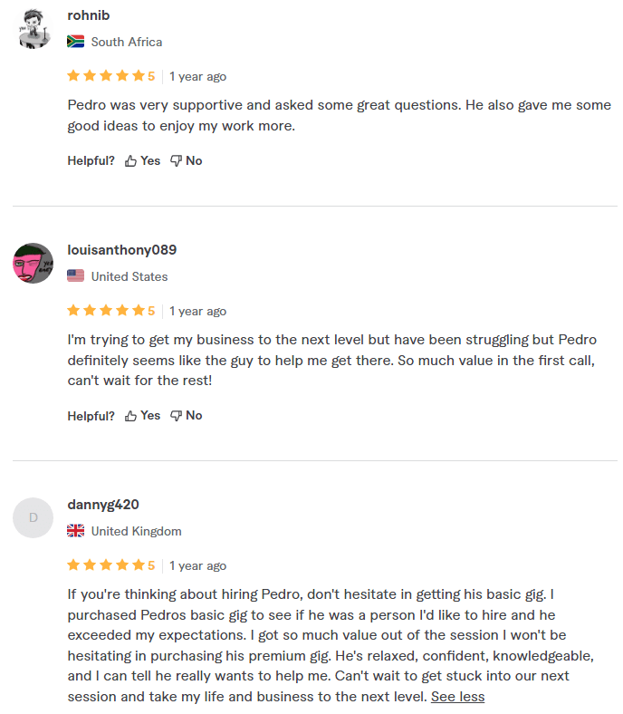 Fiverr Reviews